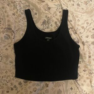 Wild Fable Black Ribbed Tank Top